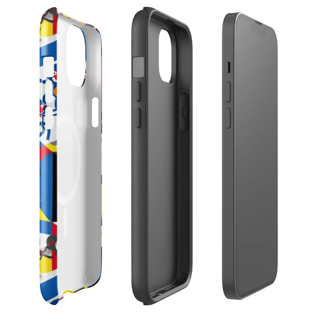 Primate Geometry on MagSafe Tough Case for iPhone® — Front