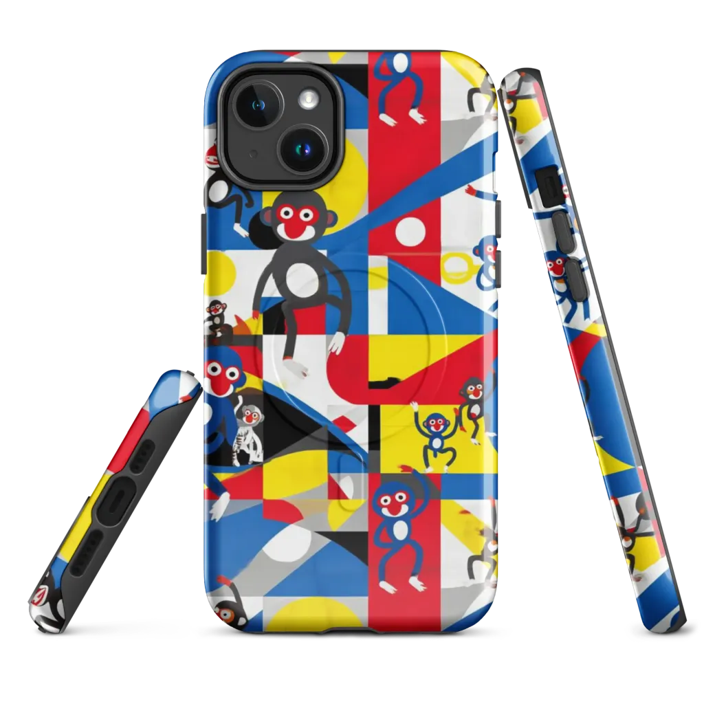 Primate Geometry on MagSafe Tough Case for iPhone® — Front