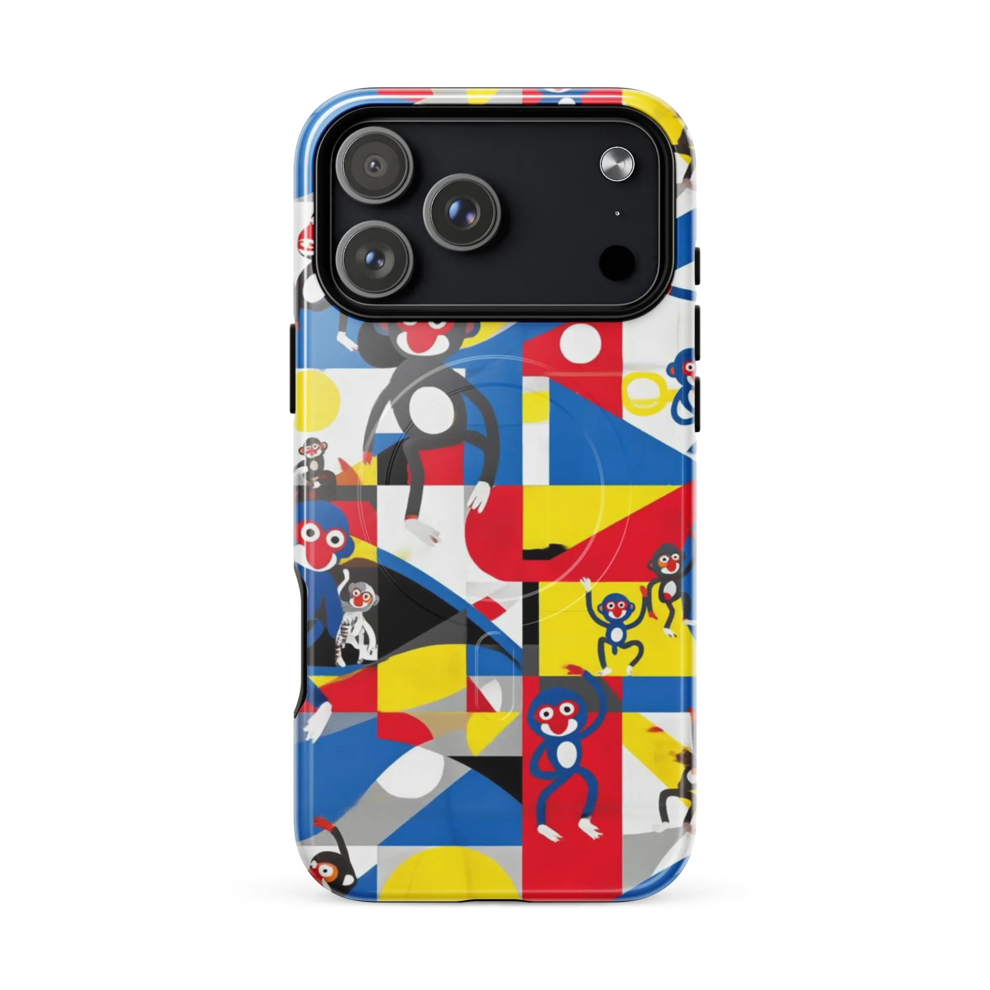 Primate Geometry on MagSafe Tough Case for iPhone® — Front