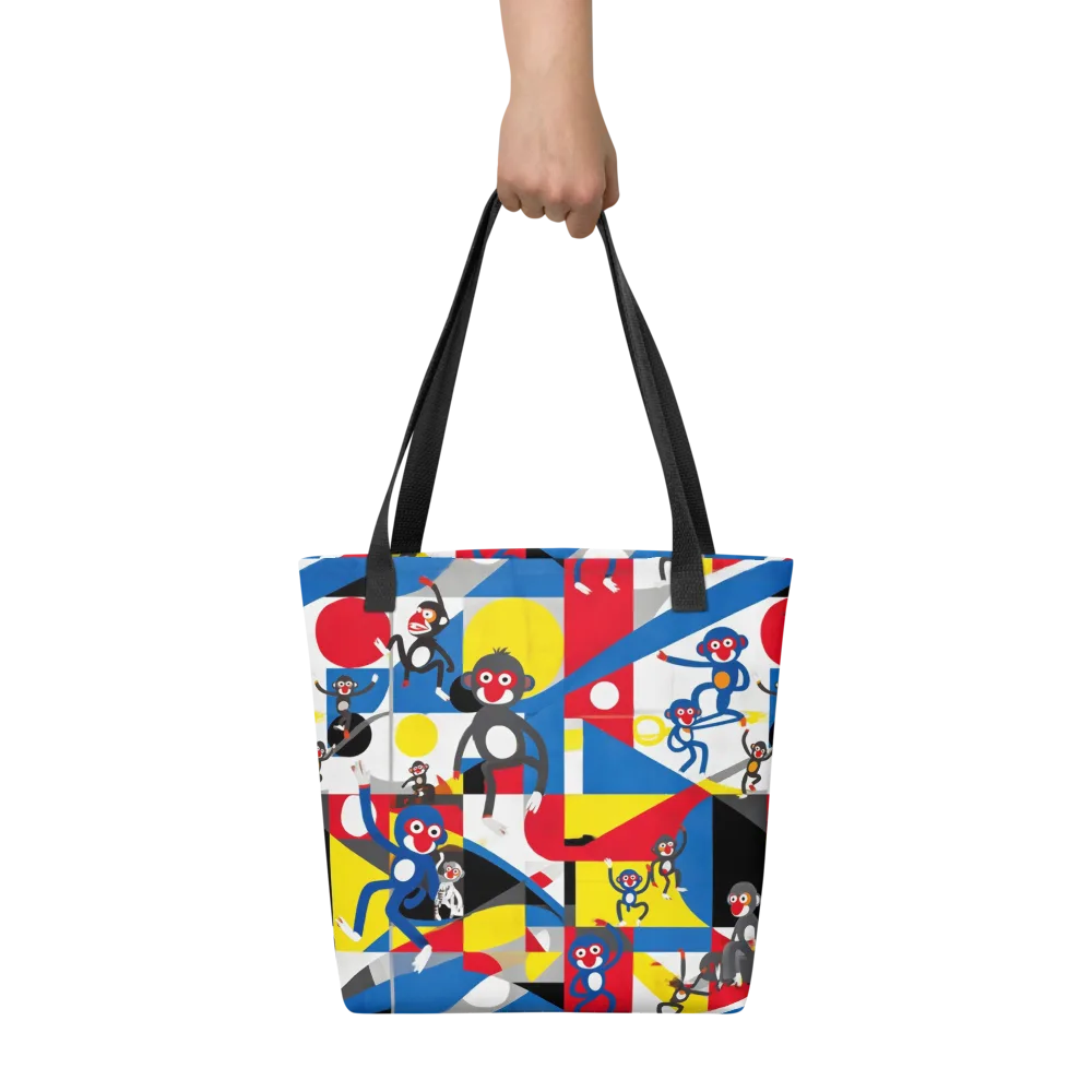 Primate Geometry on Tote Bag — Front