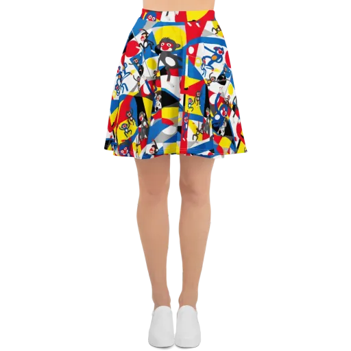 Primate Geometry on a Skater Skirt