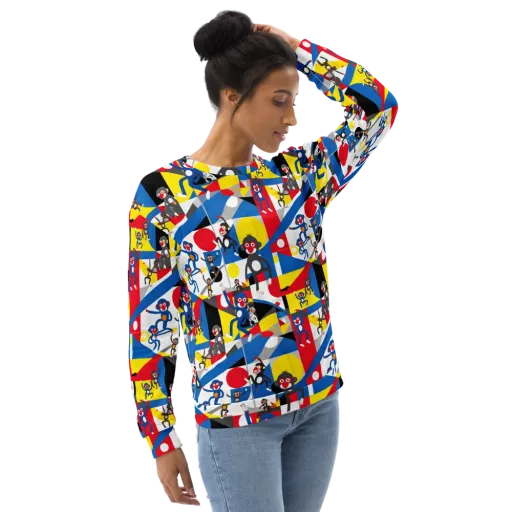 Primate Geometry on a Sweatshirt