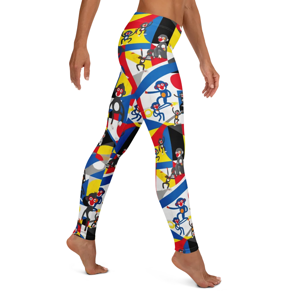 Primate Geometry on Leggings — Right