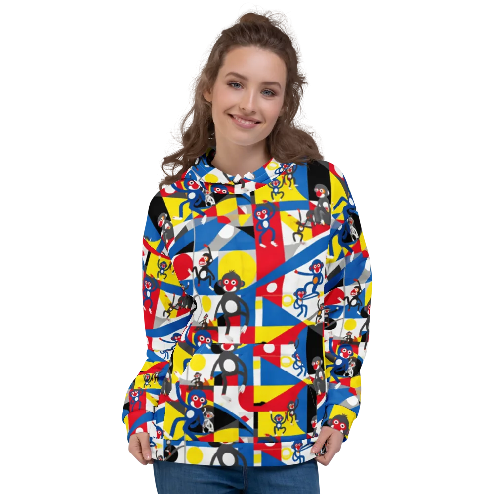Primate Geometry on Hoodie — Front