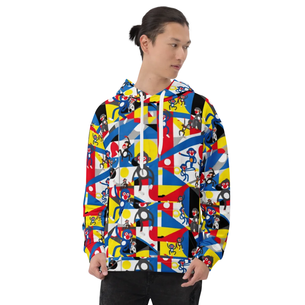 Primate Geometry on Hoodie — Front