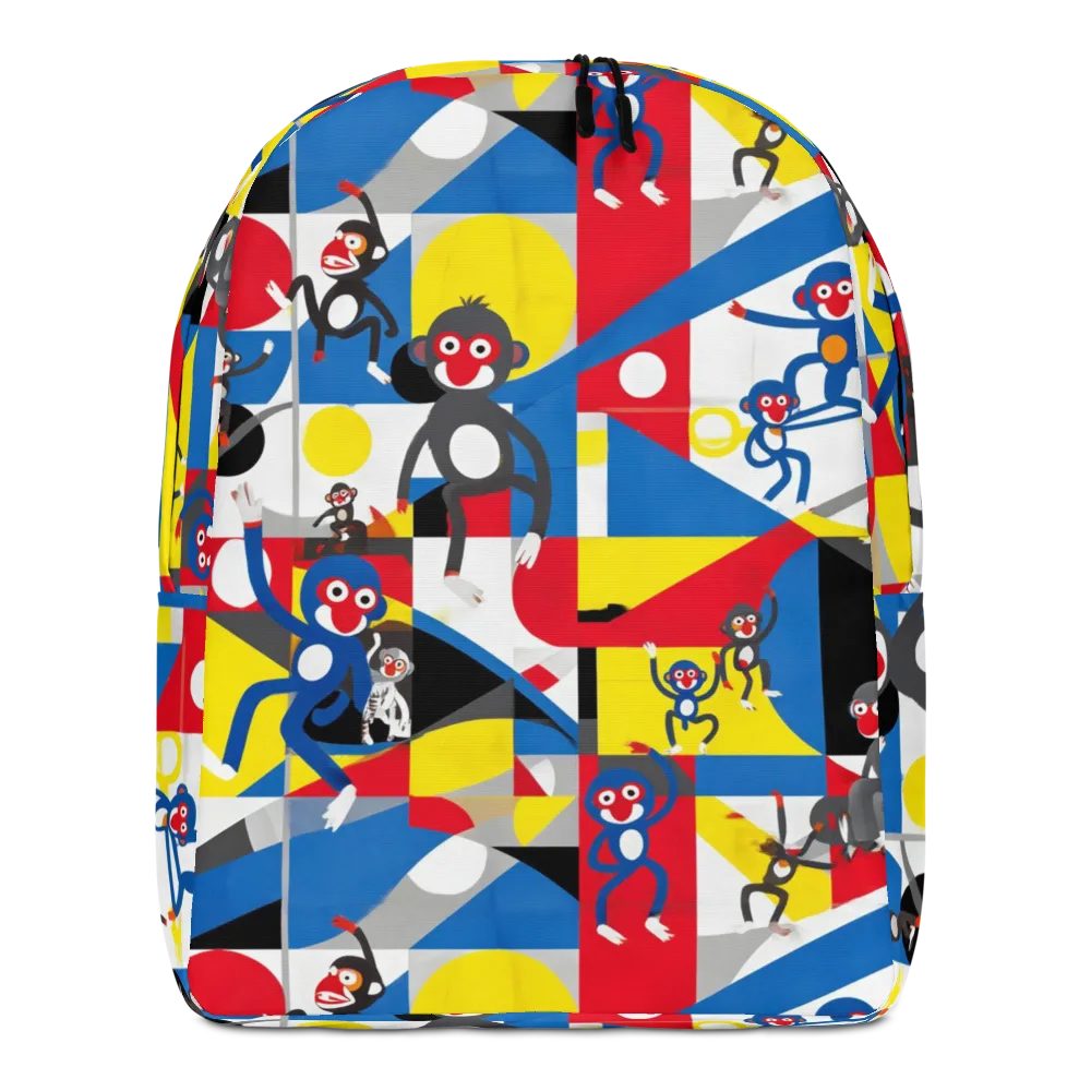Primate Geometry on Minimalist Backpack — Front