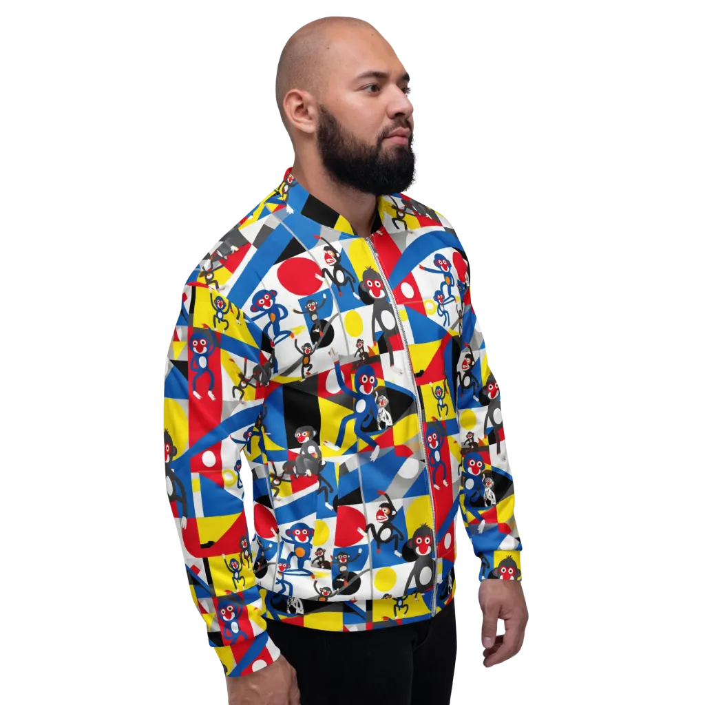 Primate Geometry on Bomber Jacket — Right