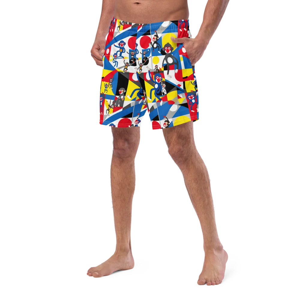 Primate Geometry on Swim Trunks — Left Front