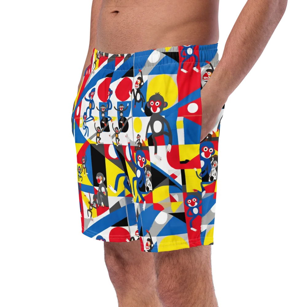 Primate Geometry on Swim Trunks — Left Front