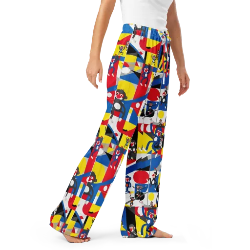Primate Geometry on a Women's Pajama Pants