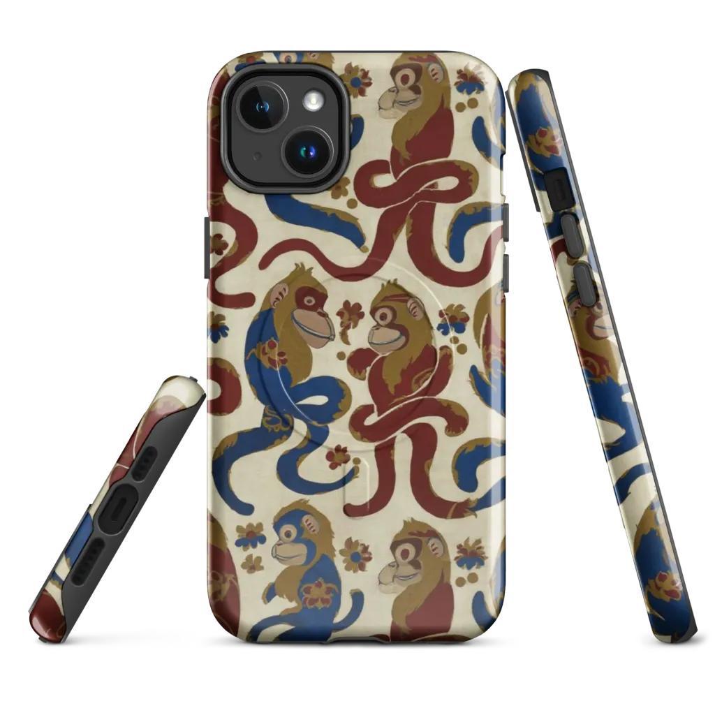Carnival Macaque on MagSafe Tough Case for iPhone® — Front