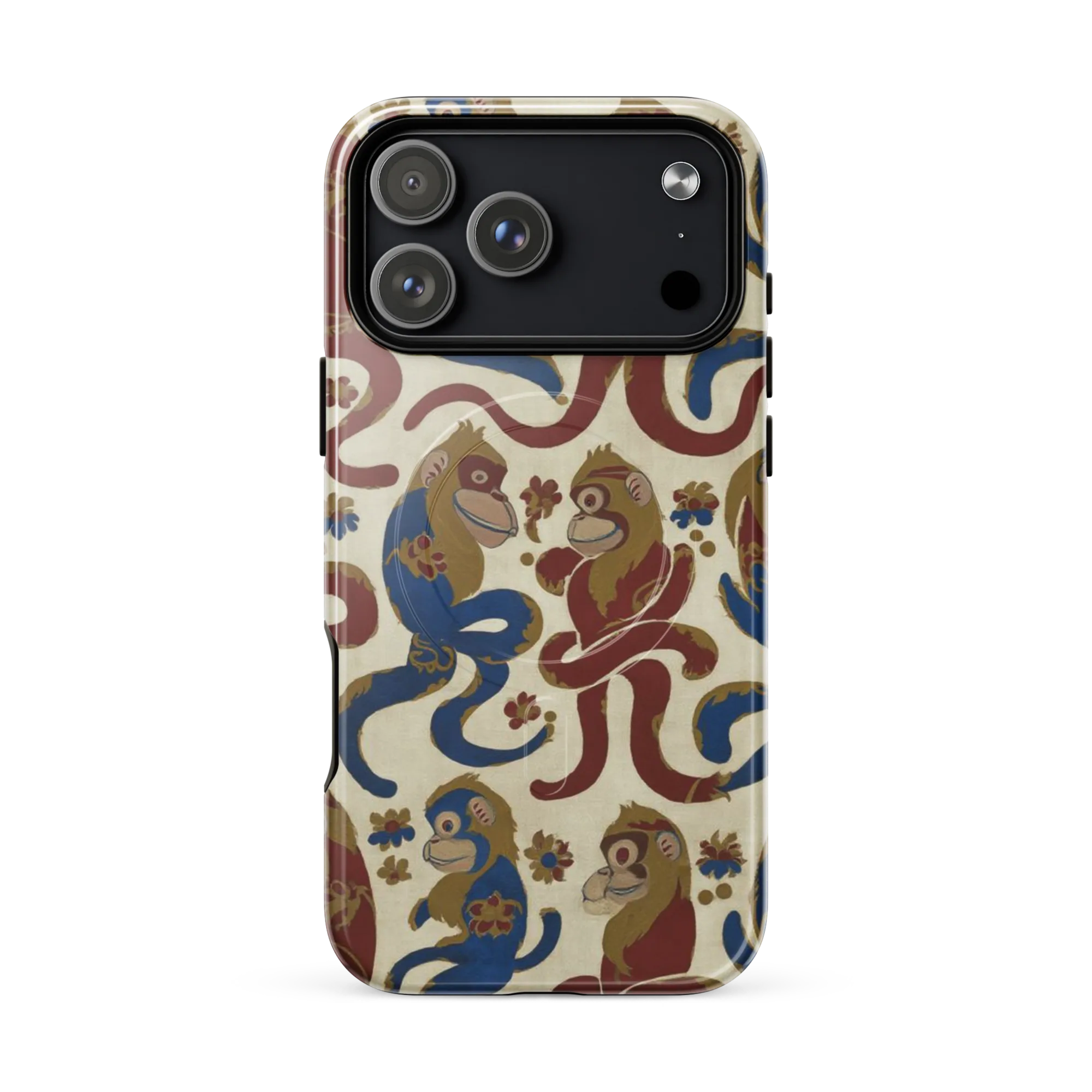 Carnival Macaque on MagSafe Tough Case for iPhone® — Front