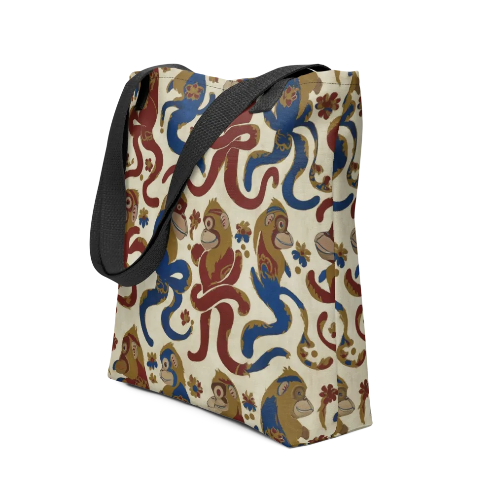 Carnival Macaque on Tote Bag — Front