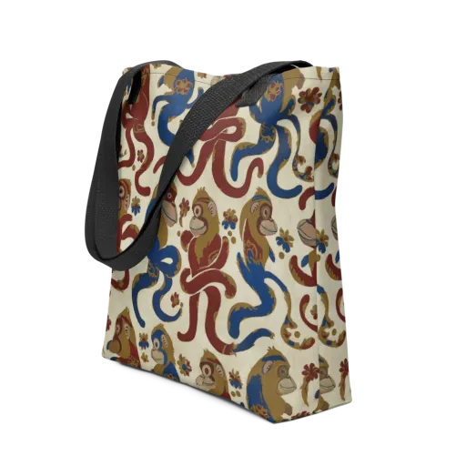 Carnival Macaque on a Tote Bag