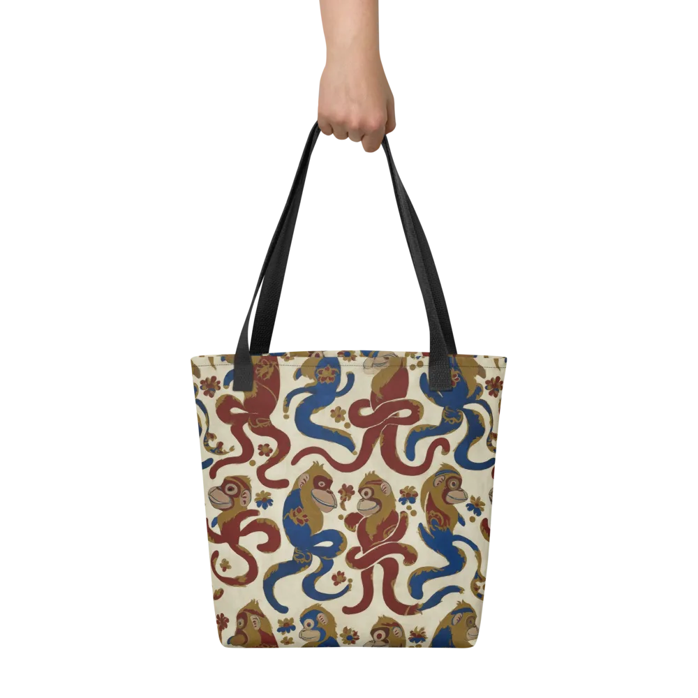 Carnival Macaque on Tote Bag — Front