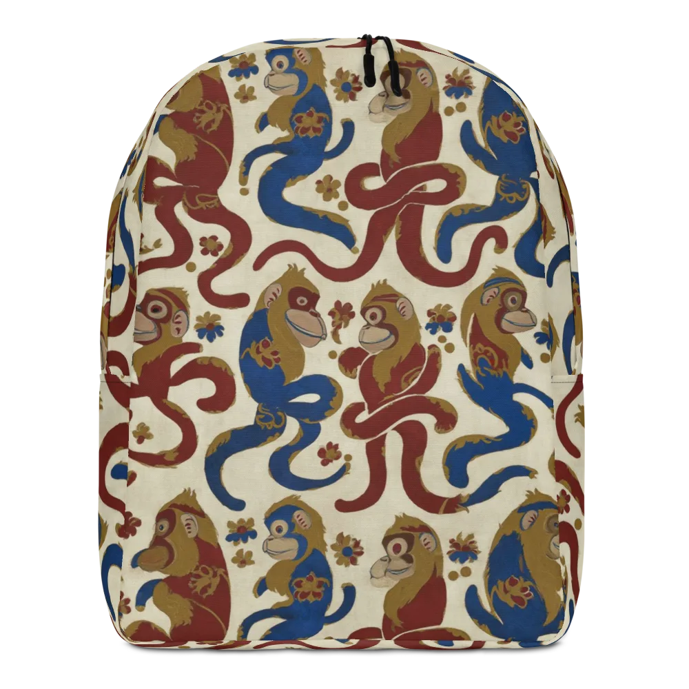 Carnival Macaque on Minimalist Backpack — Front