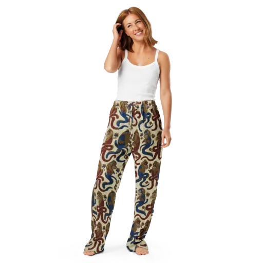 Carnival Macaque on a Women's Pajama Pants
