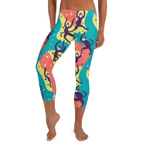 Canopy Carnival on a Capri Leggings