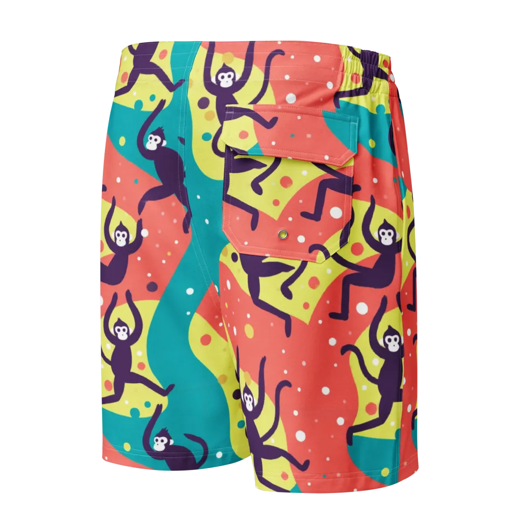Canopy Carnival on Men's Board Shorts — Back