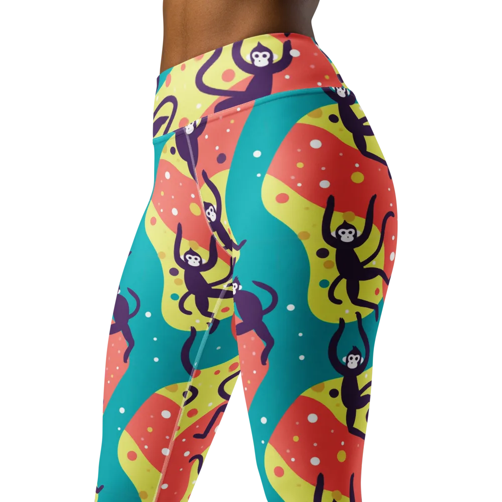 Canopy Carnival on Yoga Leggings — Left Front