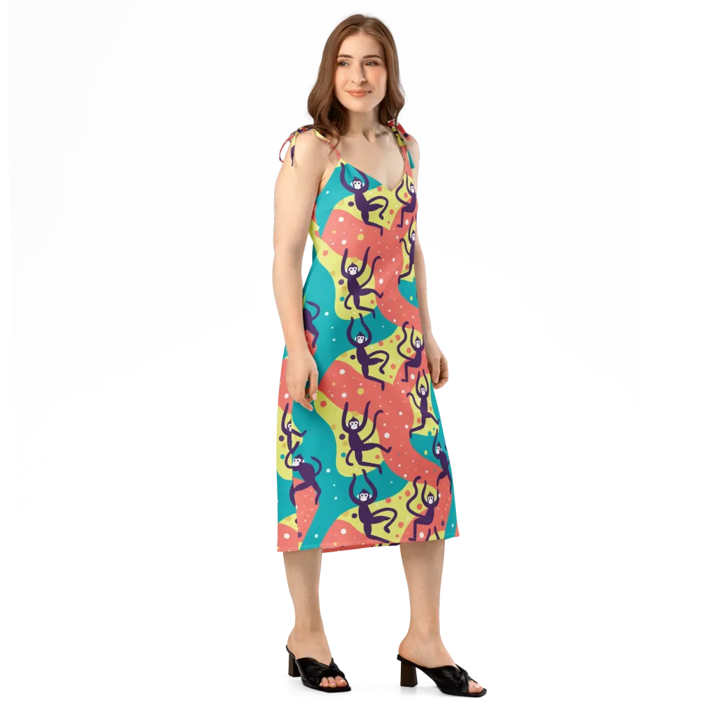Canopy Carnival on Slip Dress — Right Front