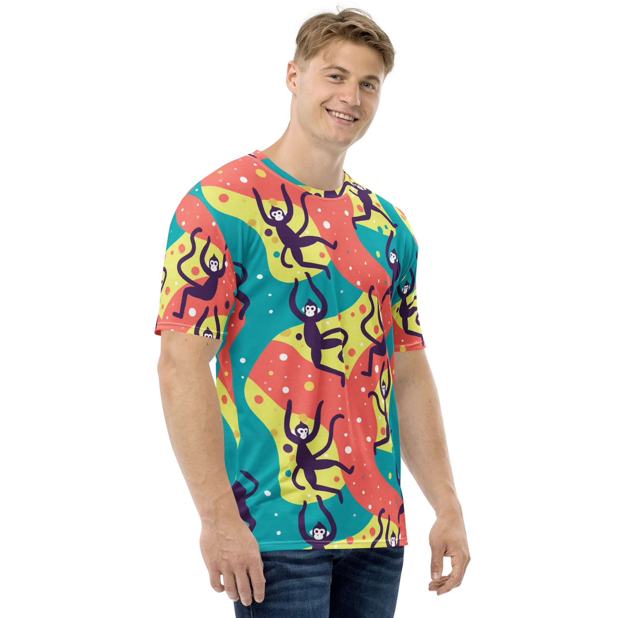 Canopy Carnival on Men's Crew Neck T-Shirt — Right
