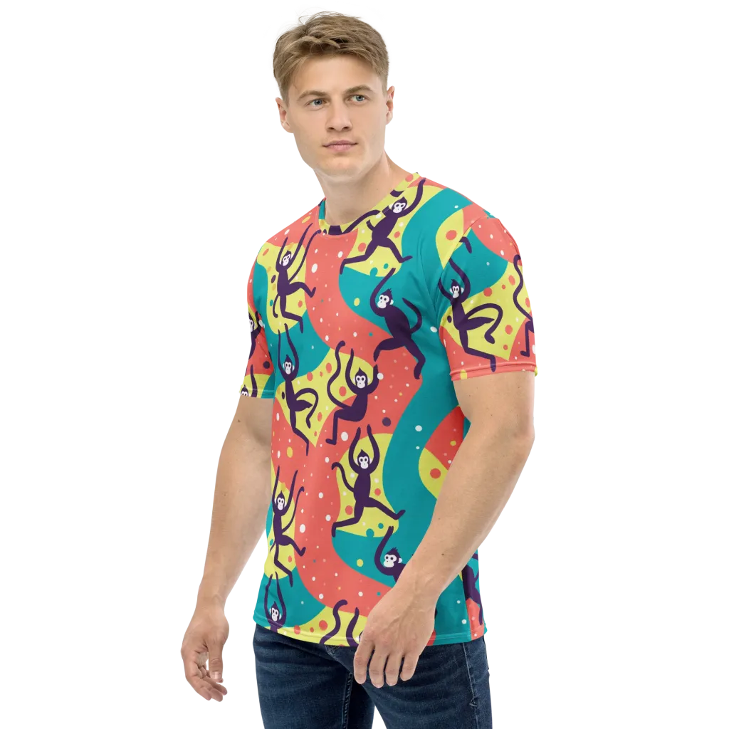 Canopy Carnival on Men's Crew Neck T-Shirt — Left