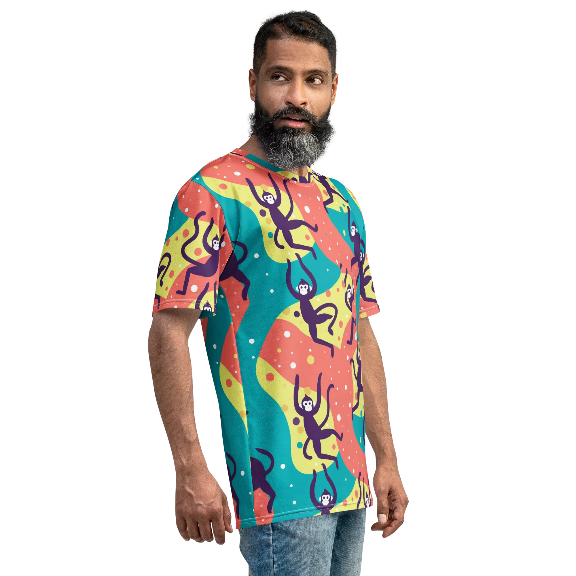 Canopy Carnival on Men's Crew Neck T-Shirt — Right