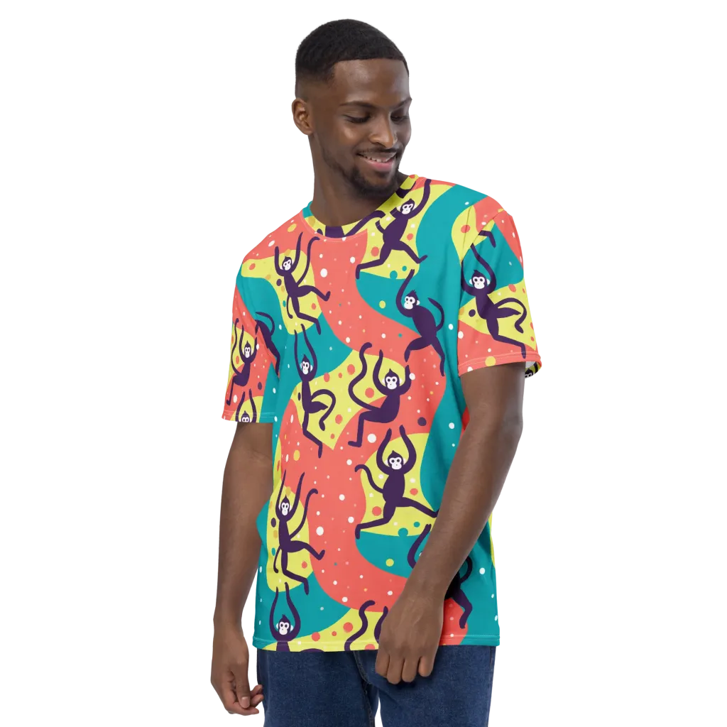 Canopy Carnival on Men's Crew Neck T-Shirt — Left