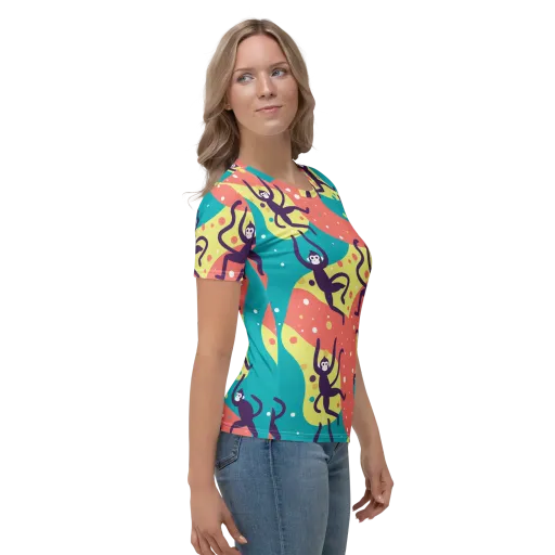 Canopy Carnival on a Women's Crew Neck T-Shirt