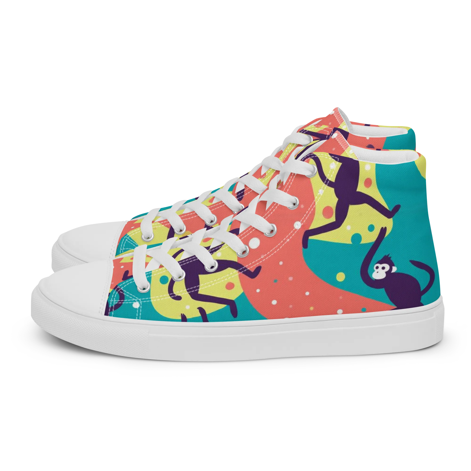 Canopy Carnival on Women's High Top Canvas Shoes — Left