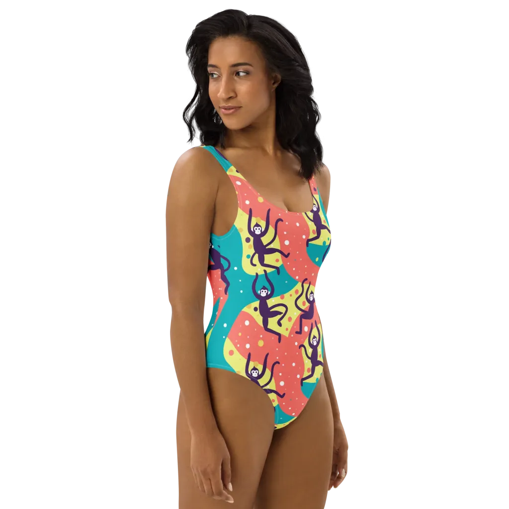Canopy Carnival on One-Piece Swimsuit — Right