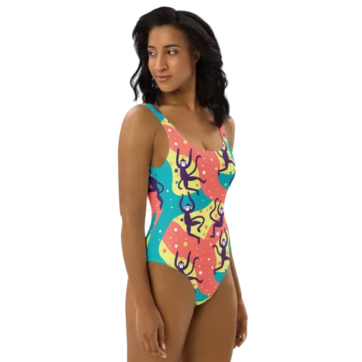 Canopy Carnival on a One-Piece Swimsuit