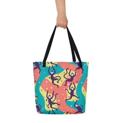 Canopy Carnival on a Large Tote Bag W/ Pocket