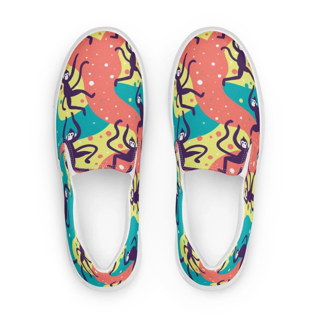 Canopy Carnival on Women's Slip-On Canvas Shoes — Front
