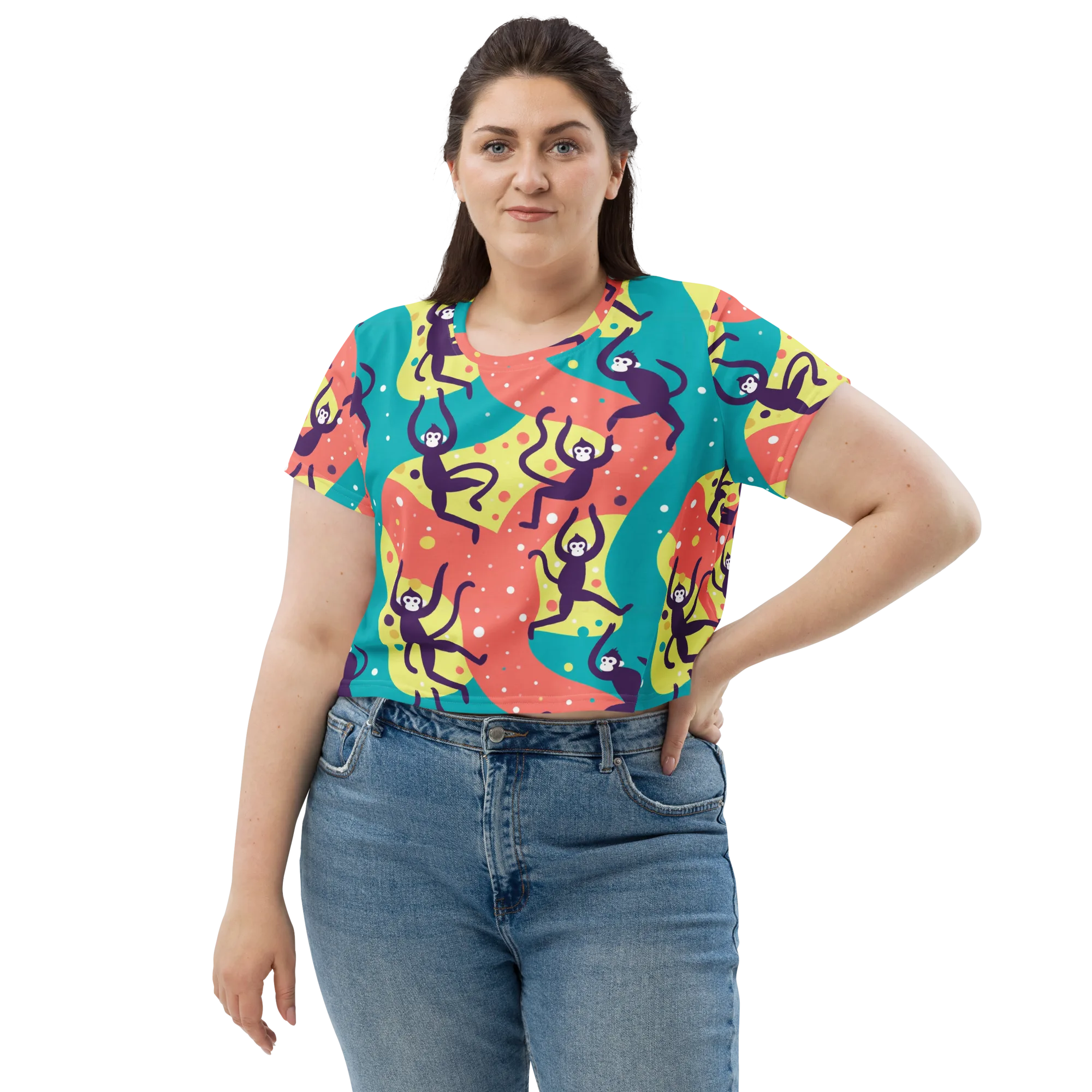 Canopy Carnival on Crop Tee — Front
