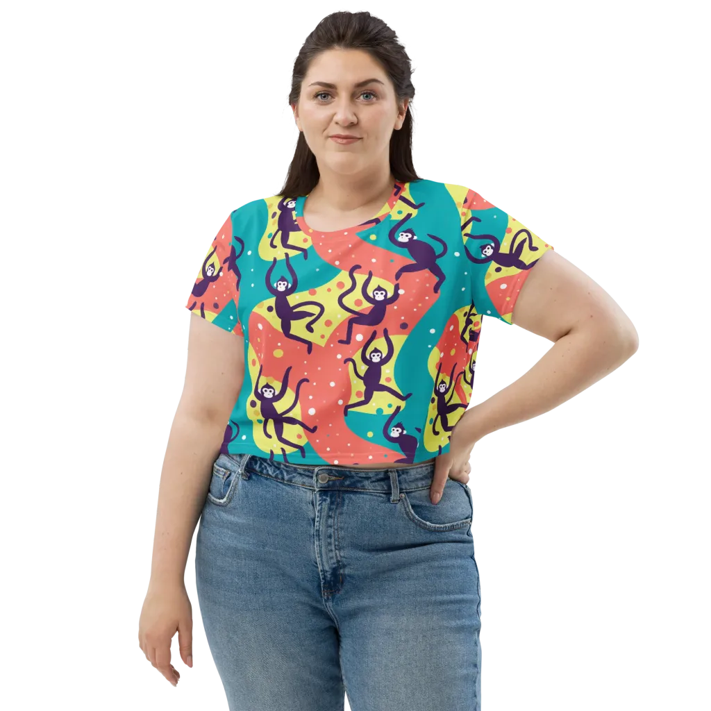 Canopy Carnival on Crop Tee — Front