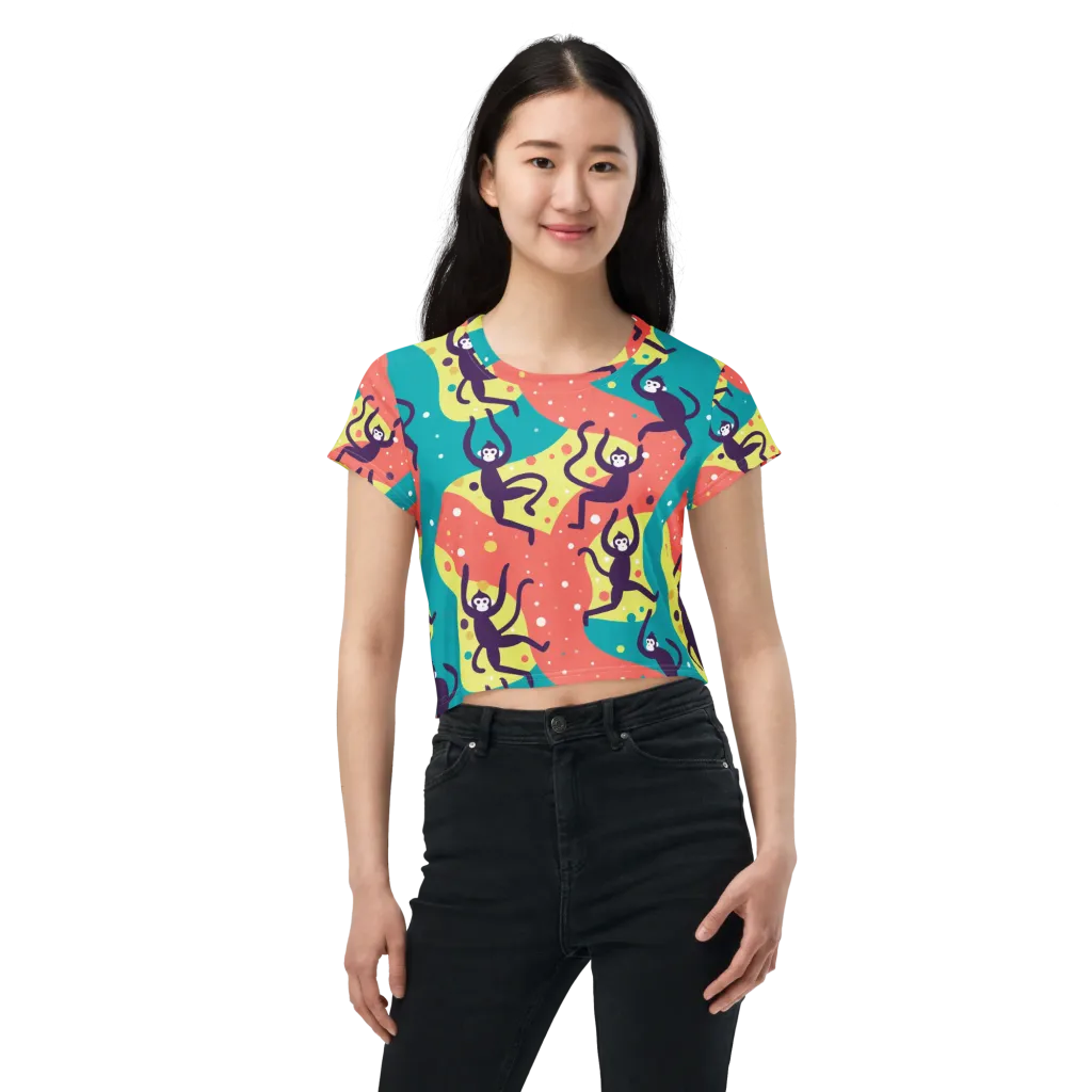 Canopy Carnival on Crop Tee — Front
