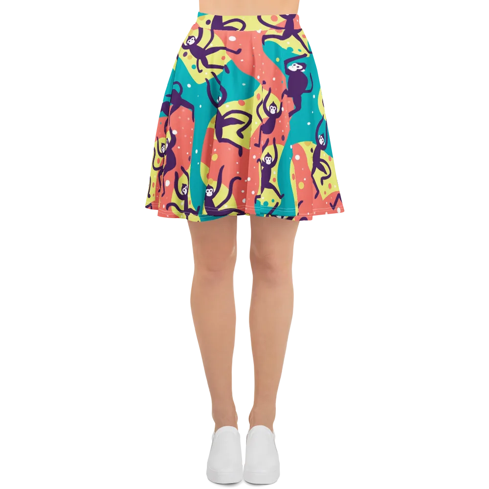 Canopy Carnival on Skater Skirt — Front