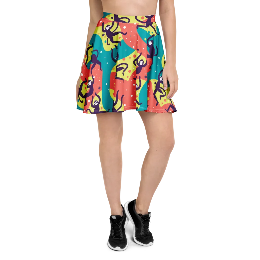 Canopy Carnival on Skater Skirt — Front