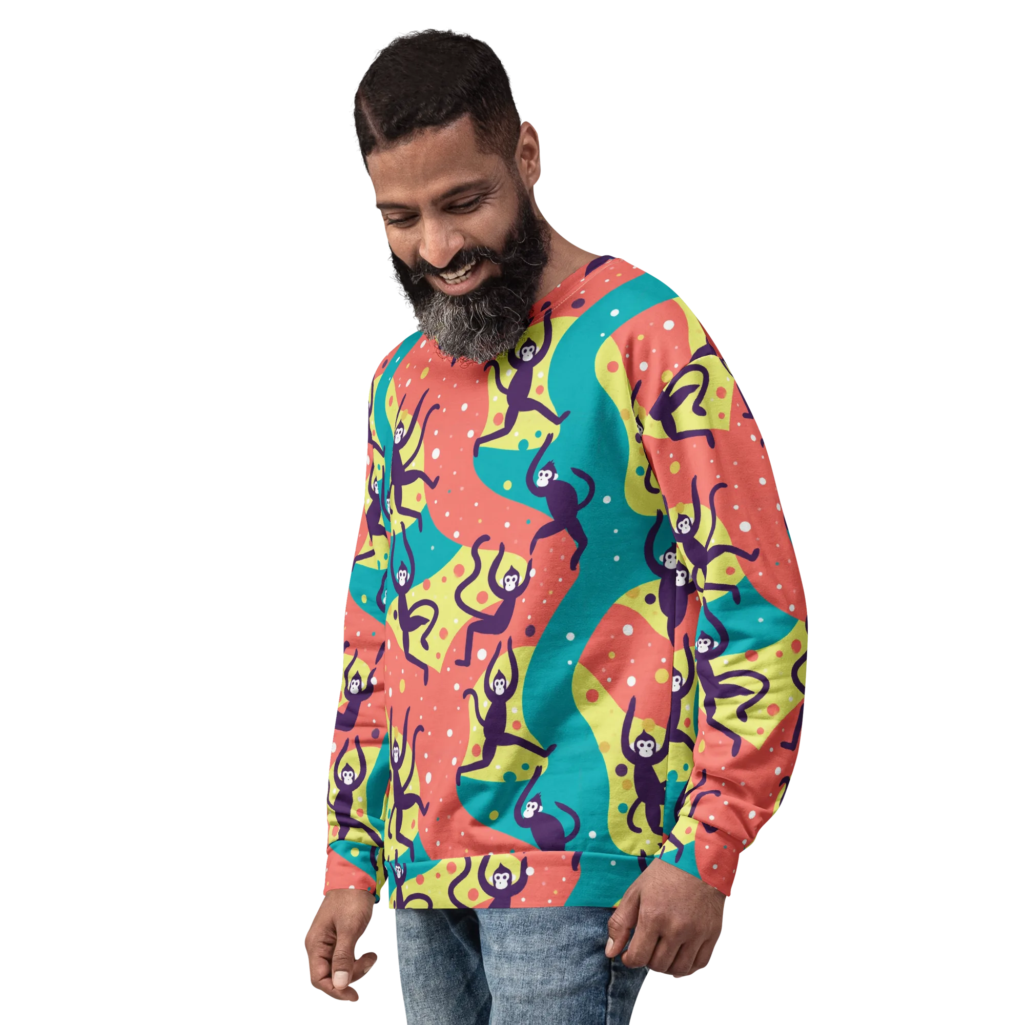 Canopy Carnival on Sweatshirt — Left Front