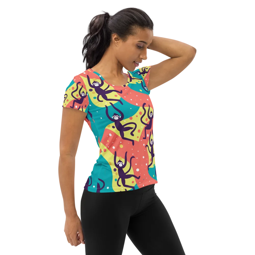 Canopy Carnival on Women's Athletic T-Shirt — Right