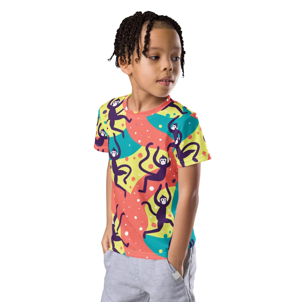 Canopy Carnival on Kids Crew Neck T-Shirt — Left Front