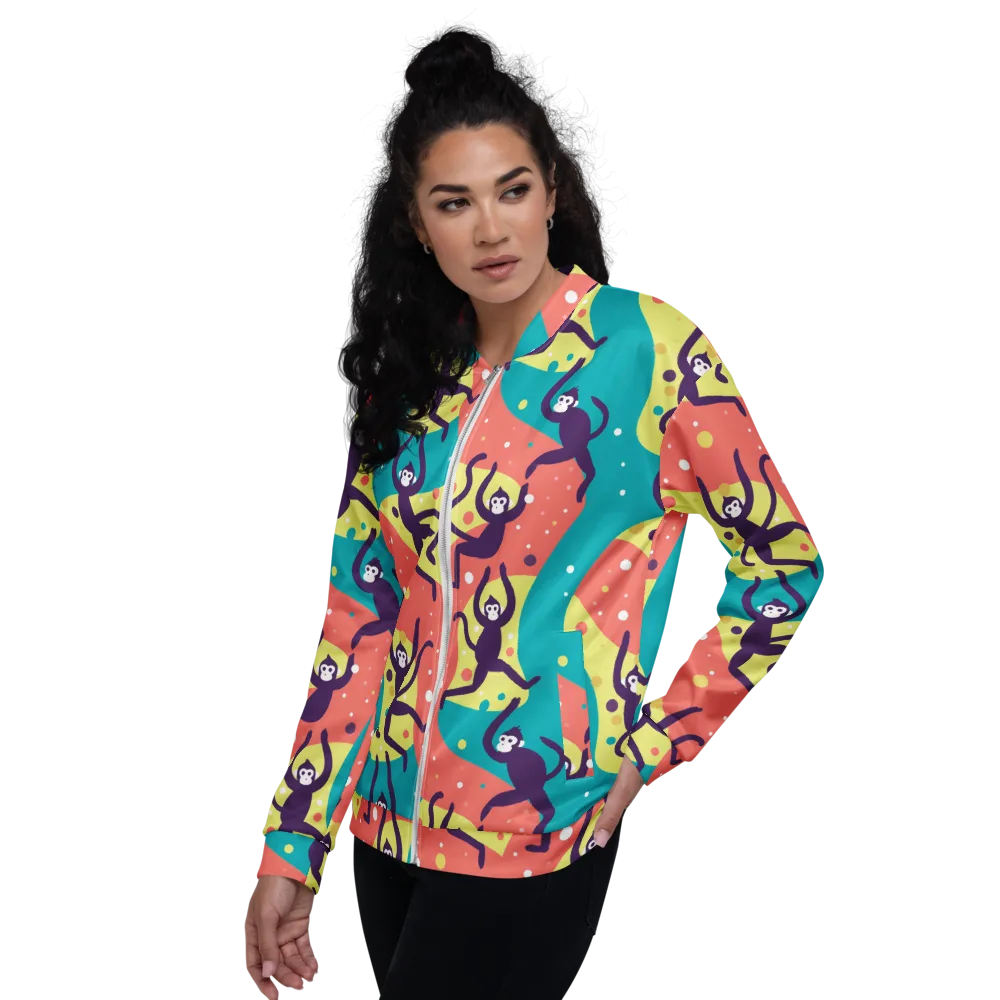 Canopy Carnival on Bomber Jacket — Left