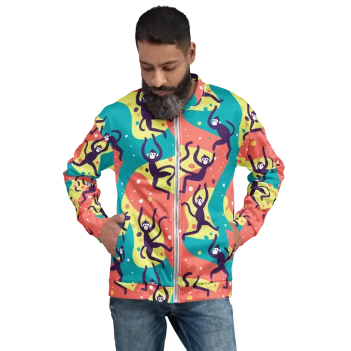 Canopy Carnival on a Bomber Jacket