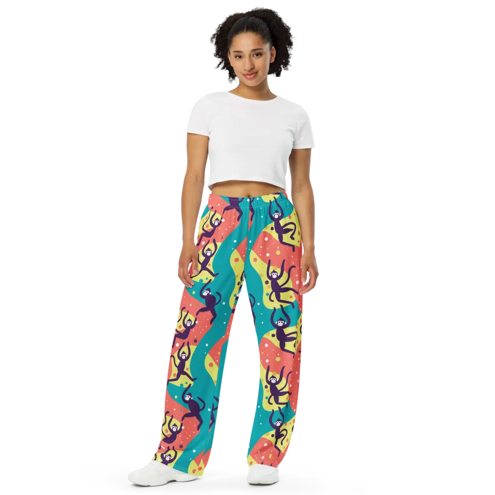 Canopy Carnival on Wide-Leg Pants — Front