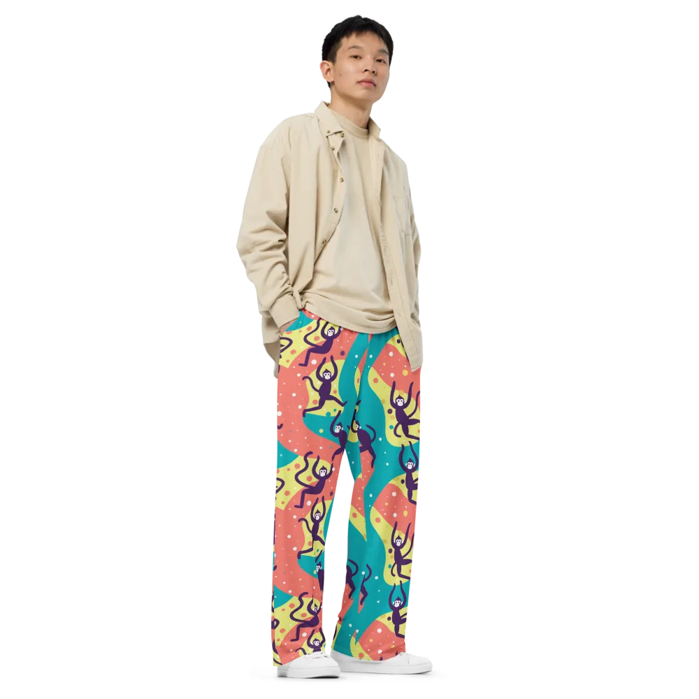 Canopy Carnival on Wide-Leg Pants — Right Front