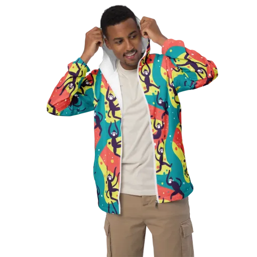 Canopy Carnival on a Men's Windbreaker
