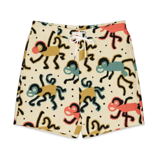 Monkey Moonwalk on a Men's Board Shorts