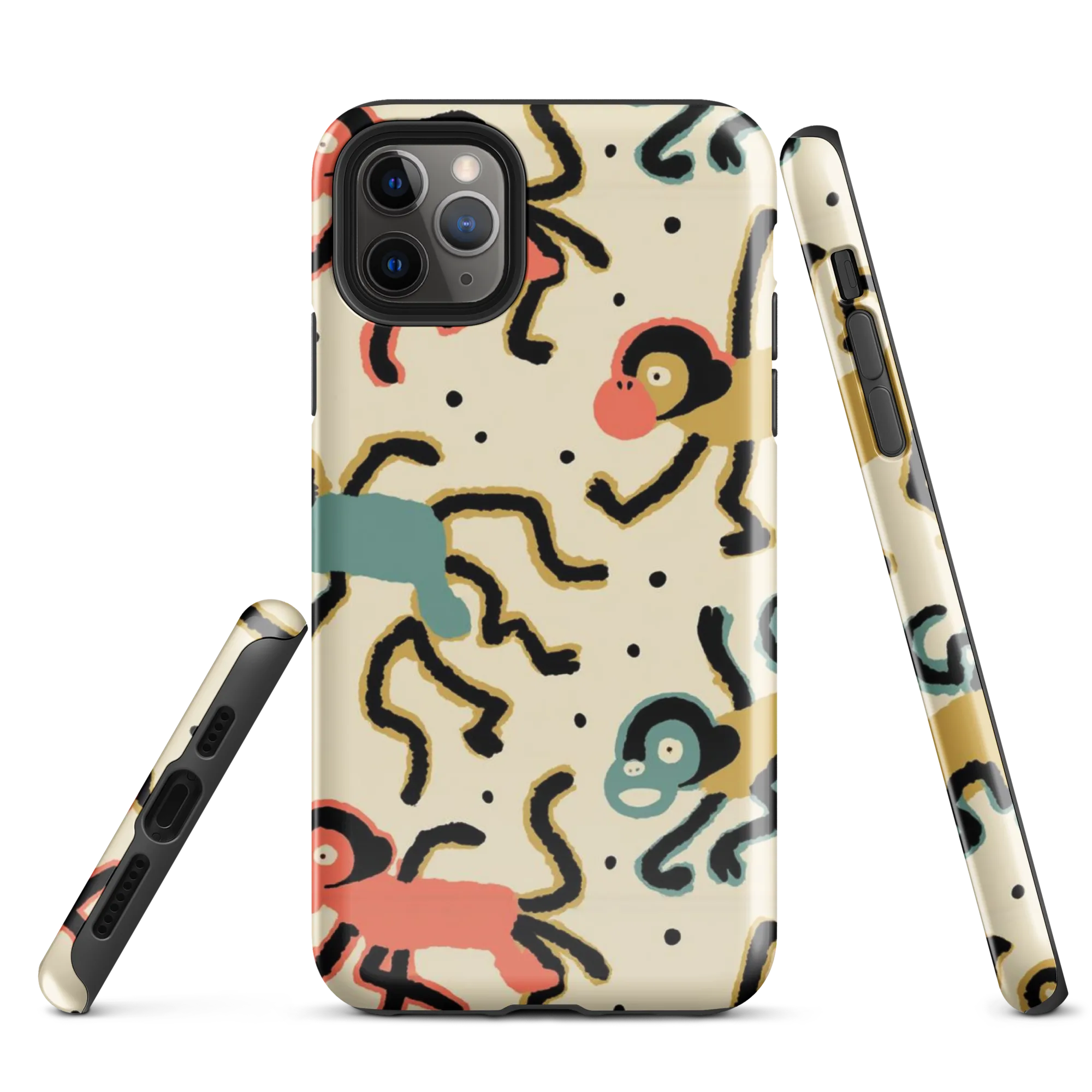 Monkey Moonwalk on Tough Case for iPhone® — Front
